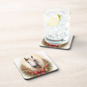 Atemberkranz mit Weihnachtspferd Getränkeuntersetzer (Rechte Seite)