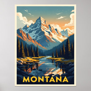 Atemberlandschaft in Montana Poster