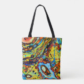 Atembermendes abstraktes Muster Tasche (Rückseite)