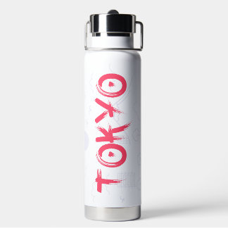 Atembermendes und stilvolles Tokio-Typografie-Desi Trinkflasche