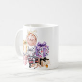 Atembermolles Schönheits-/Make-up-Thema Kaffeetass Kaffeetasse (Vorderseite Links)