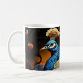 Atembermug mit individuellem Monogramm Pfau Kaffeetasse (Links)
