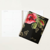 Atembernd rote Wasserfarben-Mohnblume Planer (Anzeige)