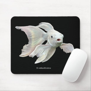 Atembernde Platin-Schmetterlings-Koi-Karpfen Mousepad