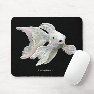 Atembernde Platin-Schmetterlings-Koi-Karpfen Mousepad