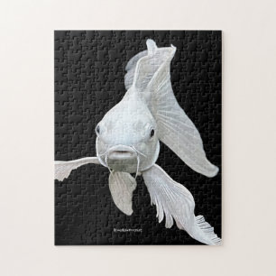 Atembernde Platin-Schmetterlings-Koi-Karpfen Puzzle