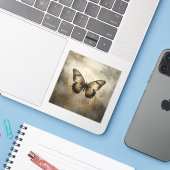 atembernde Sammlung von Schmetterlingsmalerei-Bild Aufkleber (Laptop mit iPhone)
