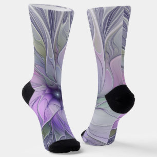 Atembernde Schönheit Moderne abstrakte fraktale Ku Socken