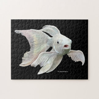 Atemberndender Platin-Schmetterlings-Koi-Karpfen Puzzle