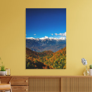 Atembernende Herbstlandschaft mit Blick auf den Be Leinwanddruck
