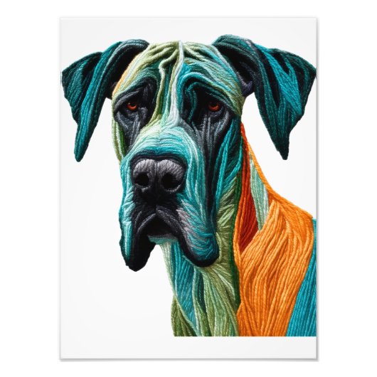 Atemberregende künstlerische Great Dane Kunstwerke Fotodruck (Vorne)