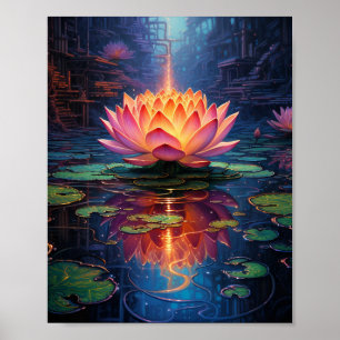 Atemberregende Lotusblume Poster