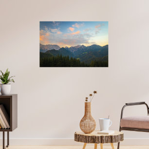 Atemberregender Sonnenaufgang im Logar-Tal, Slowen Poster