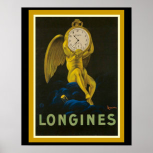 Atemberregendes Longines Vintage-Werbeplakat 16 x  Poster