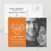 atemlos SAVE THE DATE Postkarte - Kürbis (Vorne/Hinten)