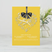 Atemlose Hochzeitseinladung - Sonnenschein Einladung (Stehend Vorderseite)