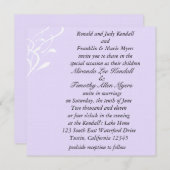 Atemlose Leichte Lavendel Hochzeiten Einladungen (Vorne/Hinten)