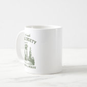 Atemlose Wander Gesellschaft Waschbär Wird In Eine Kaffeetasse (Vorderseite Links)
