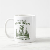 Atemlose Wander Gesellschaft Waschbär Wird In Eine Kaffeetasse (Links)