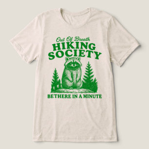 Atemlose Wandergesellschaft Waschbär Tri-Blend Shirt