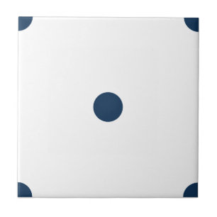 Atemnd Blaue Punkte Klein Fliese