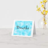 Atemnotenkarte Karte (Gelbe Blume)