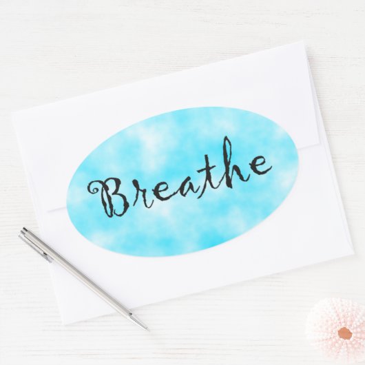 Atemovale Aufkleber (Umschlag)