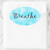 Atemovale Aufkleber (Tasche)