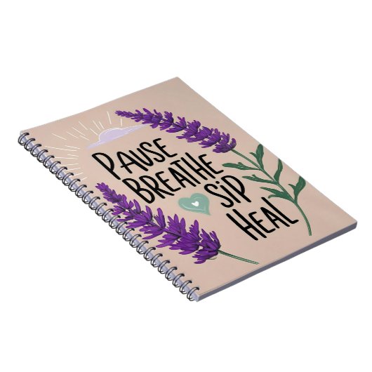 ✨ Atempause - Schluckheilung | Design Notizblock (Rechte Seite)