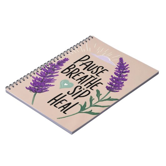✨ Atempause - Schluckheilung | Design Notizblock (Linke Seite)