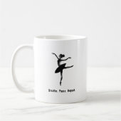 Atempause wiederhole Balletttänzer Kaffeetasse (Links)
