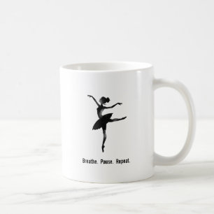 Atempause wiederhole Balletttänzer Kaffeetasse
