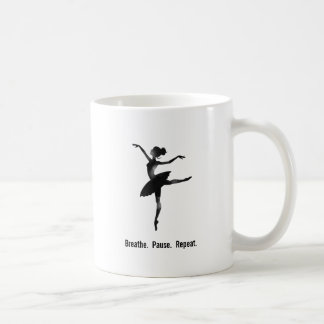 Atempause wiederhole Balletttänzer Kaffeetasse