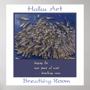 Atemsaal Haiku Art Print Poster