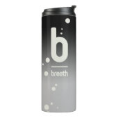 Atemschwarzer Thermaltumbler Thermosbecher (Nach links gedreht)