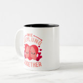 Atemtherapeut Couple Wir sind zusammen Zweifarbige Tasse (Vorderseite Links)