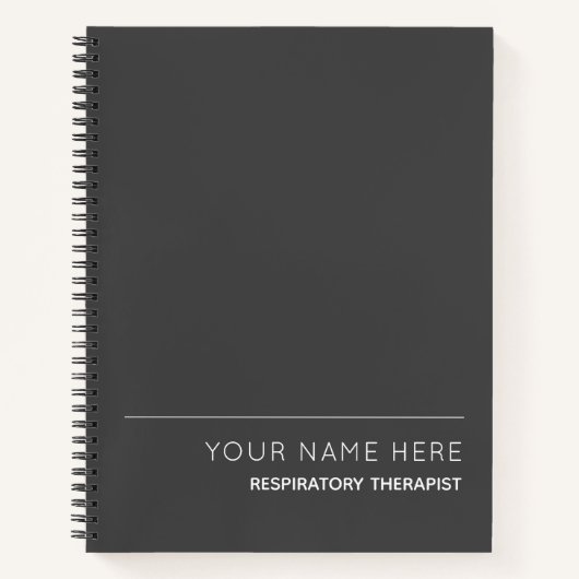Atemtherapeut Custom Spiral Notebook Notizblock (Vorderseite)