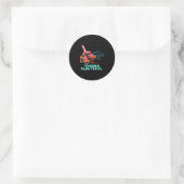 Atemtherapeut Fumy Runder Aufkleber (Tasche)