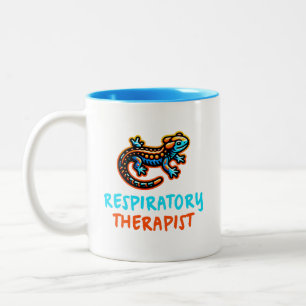 Atemtherapeut Gecko T - Shirt Zweifarbige Tasse
