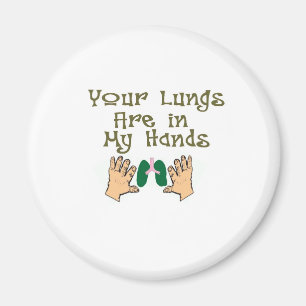 Atemtherapeut gibt "Lungen in meinen Händen" Magnet