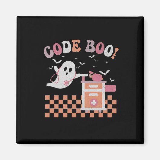 Atemtherapeut Halloween Code Boo Spooky Re Magnet (Vorne)