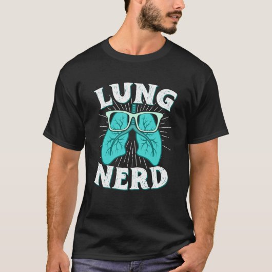 Atemtherapeut Lung Nerd RRT CRT RT Pulmono T-Shirt (Vorderseite)