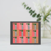 Atemtherapeut Pink Popart Geschenke Postkarte (Stehend Vorderseite)