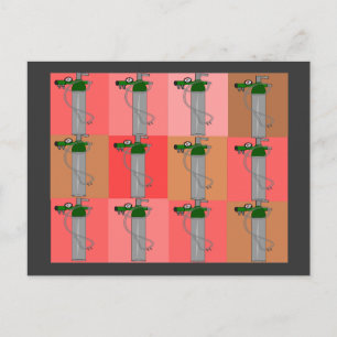 Atemtherapeut Pink Popart Geschenke Postkarte