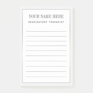 Atemtherapeut Silver Border Post-it Notes Klebezettel