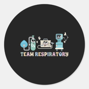 Atemtherapeut Squad Respiratory Thera Runder Aufkleber