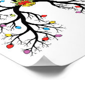 Atemtherapeut Weihnachtsbaumleuchten Pulmon Poster (Ecke)