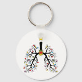 Atemtherapeut Weihnachtsbaumleuchten Pulmon Schlüsselanhänger (Vorderseite)