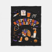 Atemtherapeuten-Shirt Halloween Atemtherapeut Fleecedecke (Vorderseite)