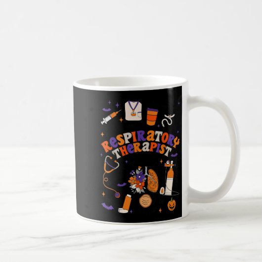 Atemtherapeuten-Shirt Halloween Atemtherapeut Kaffeetasse (Rechts)